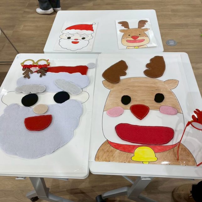 つくって遊ぼうクリスマス工房　福笑い